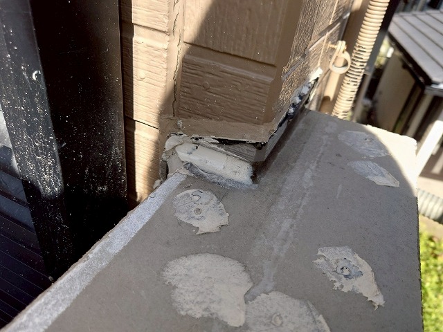 雨漏りが発生しやすい笠木部